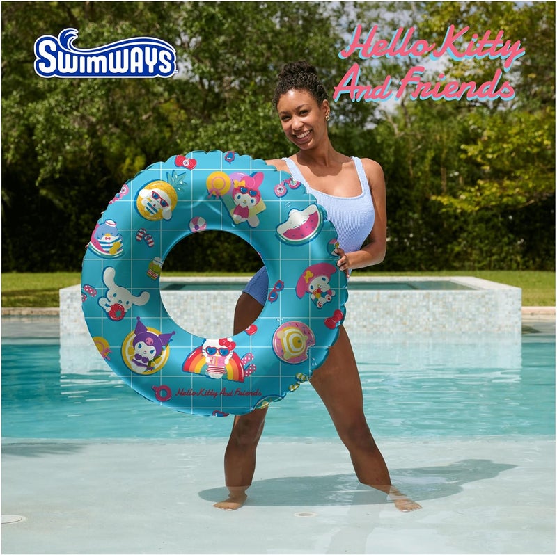 SwimWays Hello Kitty Suntanner Pool Float, Inflatable Pool Floats & Kids Pool Toys, Swimming Pool Accessories & Beach Essentials for Teens Aged 14 & Up - Image 2